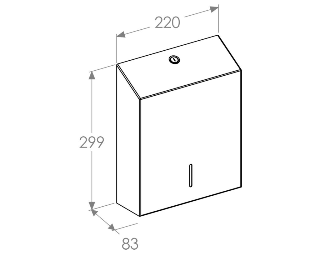 Pojemnik na ręczniki składane MERIDA STELLA SLIM BLACK LINE MAXI, czarny