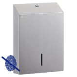 Pojemnik na ręczniki składane MERIDA STELLA SLIM Anti-FingerPrint MAXI, stal matowa z powłoką AFP