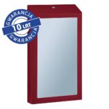 Pojemnik na ręczniki składane z lustrem ze stali SuperMirror „2w1" MERIDA STELLA SLIM RED LINE MEGA COMBO, czerwony
