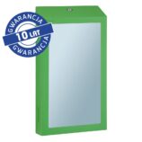 Pojemnik na ręczniki składane z lustrem ze stali SuperMirror „2w1" MERIDA STELLA SLIM GREEN LINE MEGA COMBO, zielony