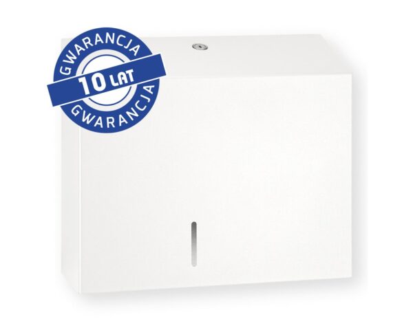 Pojemnik na papier toaletowy MERIDA STELLA WHITE LINE MAXI, średnica papieru do 23 cm, biały