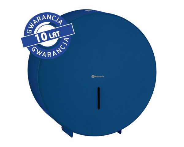 Pojemnik na papier toaletowy MERIDA STELLA BLUE LINE MAXI, średnica papieru do 23 cm, niebieski