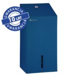 Pojemnik na papier toaletowy w listkach MERIDA STELLA BLUE LINE, pojemność do 450 szt., niebieski