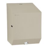 Pojemnik na ręczniki papierowe w rolach lub papier toaletowy w systemie listkowym MERIDA STELLA SILK GREY LINE MINI, szary jedwabisty