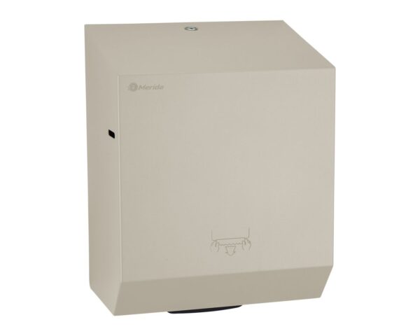 Mechaniczny podajnik ręczników papierowych w rolach MERIDA STELLA SILK GREY LINE, szary jedwabisty Mechaniczny podajnik ręczników papierowych w rolach MERIDA STELLA SILK GREY LINE, szary jedwabisty