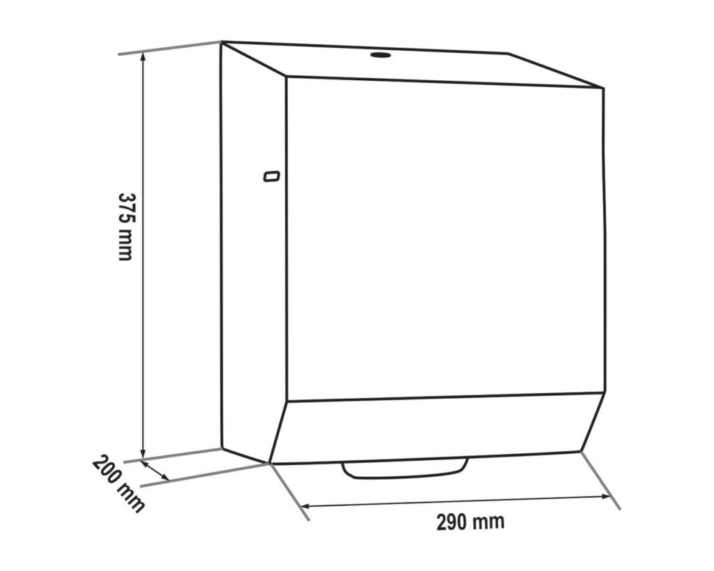 Automatyczny bezdotykowy podajnik ręczników papierowych w rolach MERIDA STELLA VIOLET LINE AUTOMATIC MAXI, fioletowy