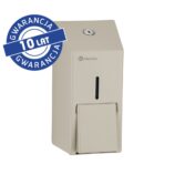 Dozownik mydła w płynie MERIDA STELLA SILK GREY LINE MINI, pojemność zbiornika 400 ml, szary jedwabisty