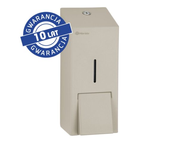 Dozownik mydła w płynie MERIDA STELLA SILK GREY LINE MAXI, pojemność zbiornika 800 ml, szary jedwabisty