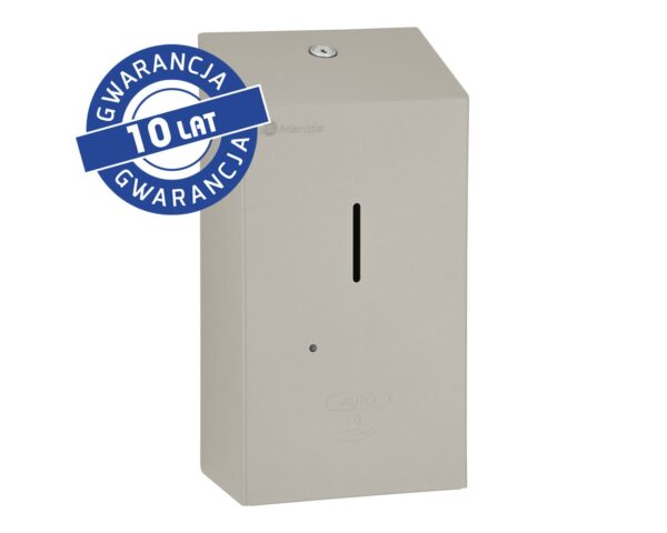 Bezdotykowy automatyczny dozownik mydła w pianie MERIDA STELLA AUTOMATIC STONE GREY LINE na jednorazowe wkłady 1000 g, szary kamienny