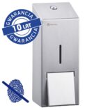 Dozownik mydła w pianie MERIDA STELLA Anti-FingerPrint MAXI na jednorazowe wkłady 700 g, z pompką spieniającą, stal matowa z powłoką AFP