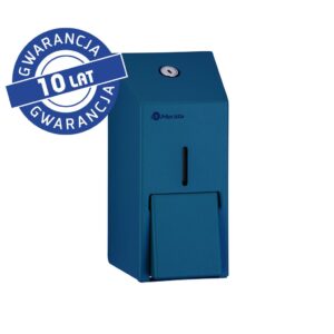 Dozownik mydła w płynie MERIDA STELLA BLUE LINE MINI, pojemność zbiornika 400 ml, niebieski