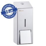 Dozownik sprayowy płynu dezynfekyjnego MERIDA STELLA, pojemność wkładów 1000 ml, stal polerowana