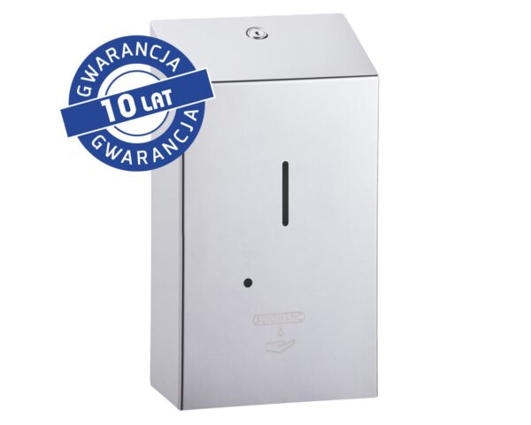 Bezdotykowy automatyczny dozownik mydła w płynie MERIDA STELLA AUTOMATIC, pojemność zbiornika 1000 ml, stal polerowana