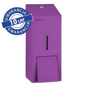 Dozownik mydła w płynie MERIDA STELLA VIOLET LINE MAXI, pojemność zbiornika 800 ml, fioletowy