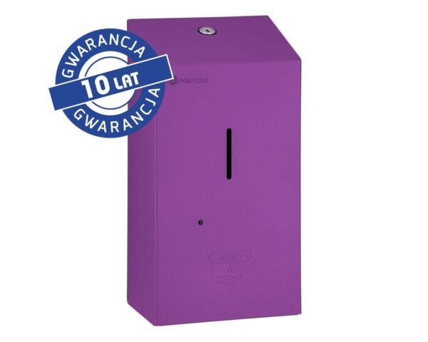 Bezdotykowy automatyczny dozownik mydła w pianie MERIDA STELLA AUTOMATIC VIOLET LINE na jednorazowe wkłady 1000 g, fioletowy