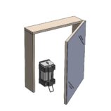 Dozownik mydła w płynie do montażu za lustrem otwieranym, pojemność zbiornika 1000 ml