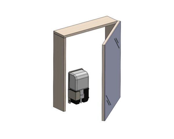 Automatyczny wnękowy dozownik mydła w pianie do montażu w szawce wiszącej Automatyczny wnękowy dozownik mydła w pianie do montażu w szawce wiszącej