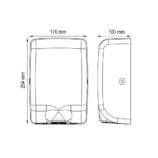 Suszarka do rąk MERIDA TURBO JET SLIM MINI BLACK LINE, czarna