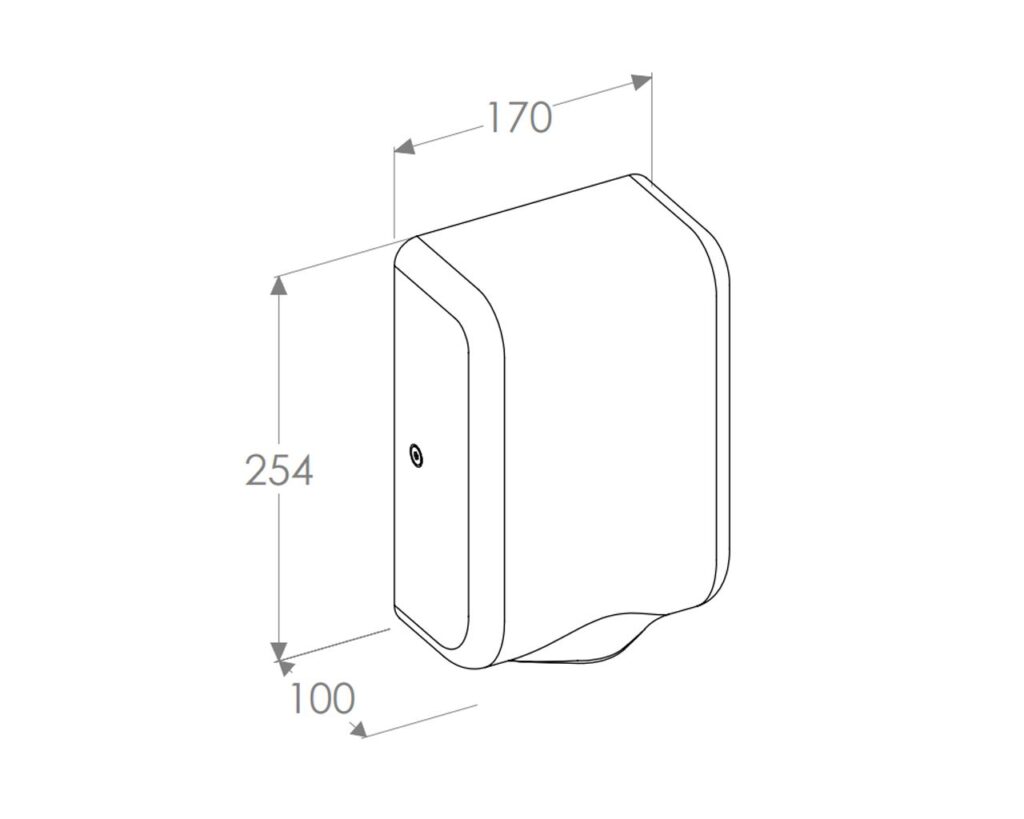 SUSZARKA DO RĄK MERIDA TURBO JET SLIM MINI WHITE LINE, biała