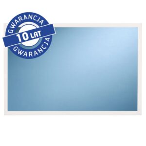 Lustro w ramie metalowej - białej MERIDA STELLA WHITE LINE, 40 x 60 cm