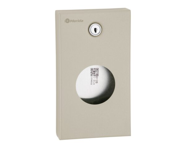 Pojemnik na torebki higieniczne MERIDA STELLA SILK GREY LINE, szary jedwabisty Pojemnik na torebki higieniczne MERIDA STELLA SILK GREY LINE, szary jedwabisty