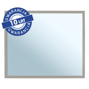 Lustro w ramie metalowej - szarej kamiennej MERIDA STELLA STONE GREY LINE, 50 x 60 cm