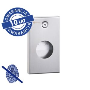 Pojemnik na torebki higieniczne MERIDA STELLA Anti-FingerPrint stal matowa z powłoką AFP
