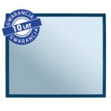 Lustro w ramie metalowej - niebieskiej MERIDA STELLA BLUE LINE, 50 x 60 cm