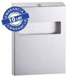 Pojemnik na podkładki na deskę sedesową MERIDA STELLA, wkład - 100 szt. papierowych podkładek, stal polerowana