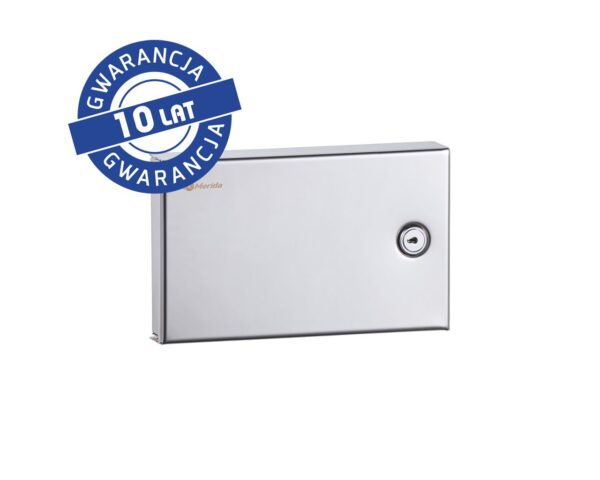 Pojemnik na rękawice foliowe MERIDA STELLA, stal polerowana