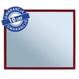 Lustro w ramie metalowej - czerwonej MERIDA STELLA RED LINE, 50 x 60 cm