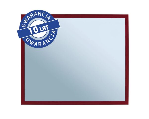 Lustro w ramie metalowej - czerwonej MERIDA STELLA RED LINE, 50 x 60 cm