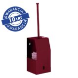 Szczotka do WC z uchwytem, mocowana do ściany MERIDA STELLA RED LINE, czerwona