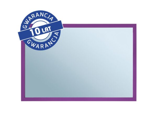 Lustro w ramie metalowej - fioletowej MERIDA STELLA VIOLET LINE, 40 x 60 cm