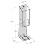 Dozownik płynu dezynfekcyjnego w sprayu MERIDA STELLA BLUE LINE, pojemność wkładów 1000 ml , niebieski