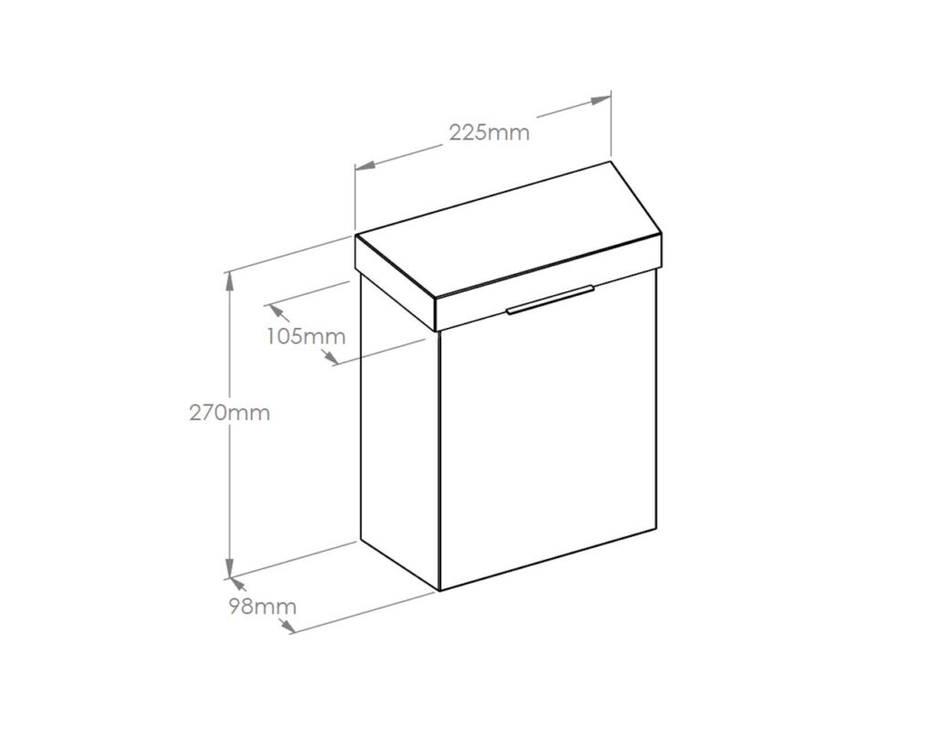 Kosz do damskich toalet MERIDA STELLA BLUE LINE 4,5 l, niebieski