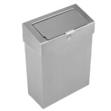 Kosz do damskich toalet MERIDA STELLA, pojemność 10 l, stal matowa