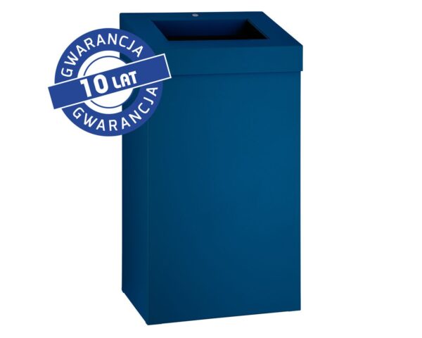Kosz na odpady otwarty MERIDA STELLA BLUE LINE, pojemność 45 l, niebieski