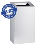 Kosz na odpady otwarty MERIDA STELLA pojemność 45 l, stal polerowana