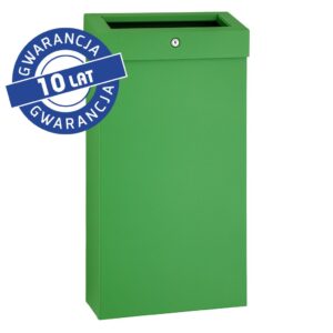 Kosz na odpady otwarty MERIDA STELLA SLIM GREEN LINE COMBO, pojemność 15 l, zielony