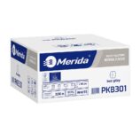 Papier toaletowy bez gilzy, MERIDA CLASSIC ECOLABEL, jednowarstwowy, biały, średnica 12 cm, długość 125 m, karton 18 rolek