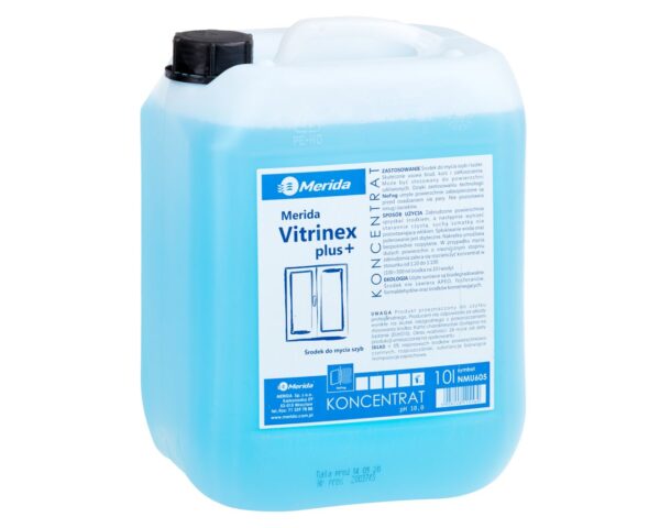 MERIDA VITRINEX PLUS środek do mycia szyb i powierzchni szklanych, kanister 10 l