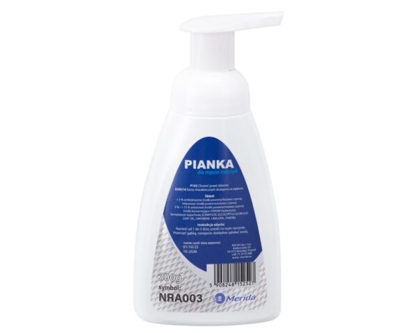 Pianka do mycia naczyń MERIDA ULTRA FOAM 300 ml Pianka do mycia naczyń MERIDA ULTRA FOAM 300 ml
