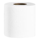 Papier toaletowy MERIDA PREMIUM, biały, średnica 12,5 cm, długość 50 m, trzywarstwowy, worek 24 szt., ECOLABEL