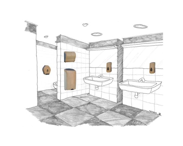 Mechaniczny podajnik ręczników w rolach MERIDA UNIQUE SOLID CUT SCANDINAVIAN LINE Mechaniczny podajnik ręczników w rolach MERIDA UNIQUE SOLID CUT SCANDINAVIAN LINE