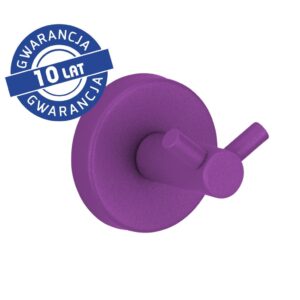 Wieszak podwójny MERIDA STELLA VIOLET LINE, fioletowy