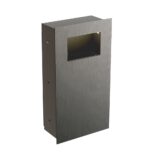 Wnękowy kosz na odpady, otwarty MERIDA DRAGON, stal matowa