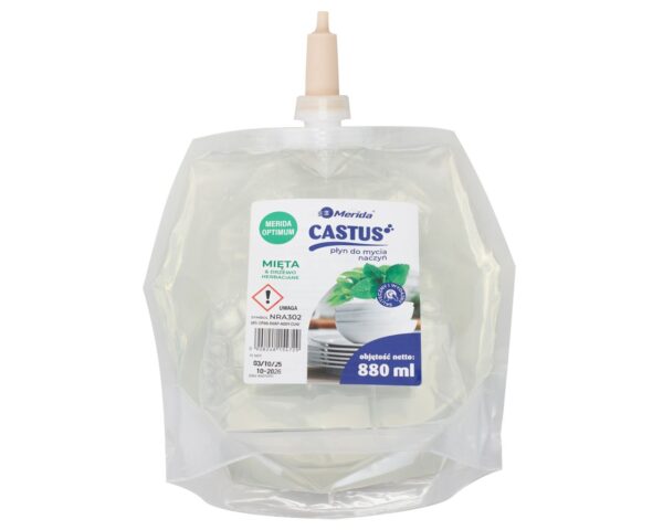 Płyn do mycia naczyń, MERIDA CASTUS, jednorazowy wkład, 880 ml
