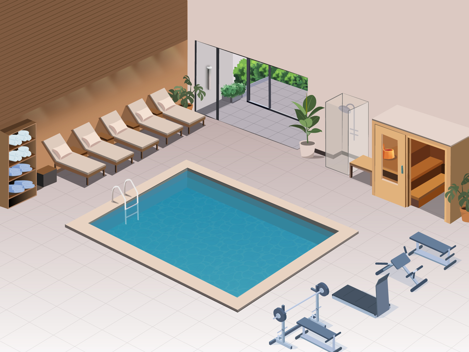 Spa, basen, siłownia